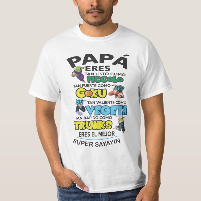 PLAYERA DIA DEL PADRE GOKU (Anverso)