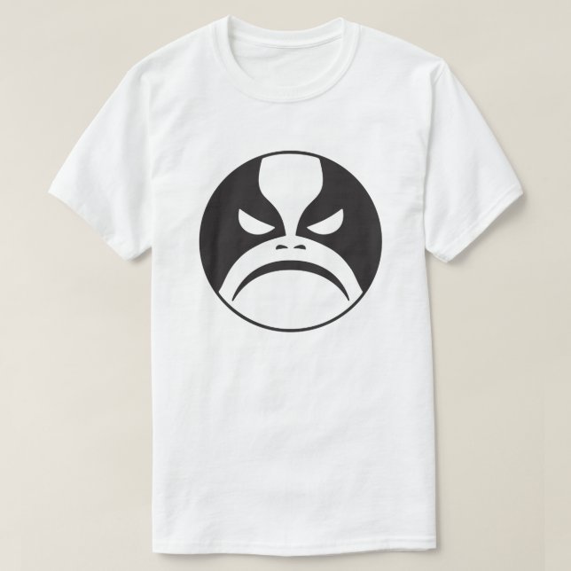 Playera Emoticón Metalizado negro de Moody (Diseño del anverso)
