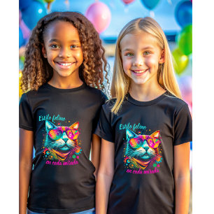 Playera Estilo felino