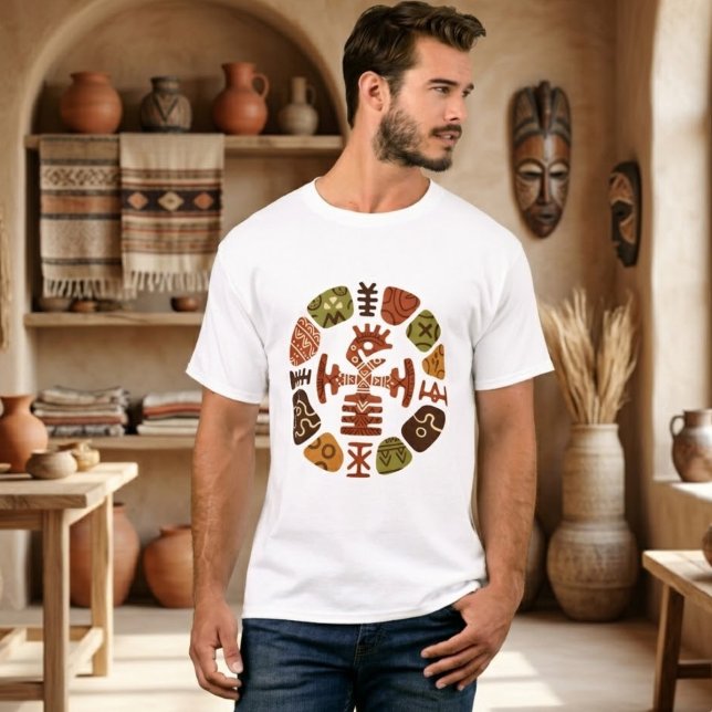 Playera Gráfica de Herencia Tribal (Subido por el creador)