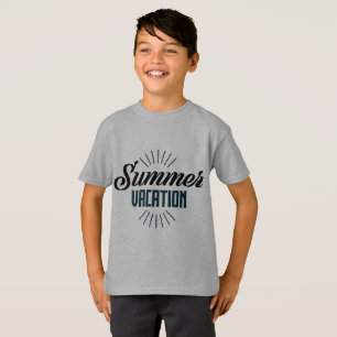 Playera gráfica de vacaciones de verano para niños