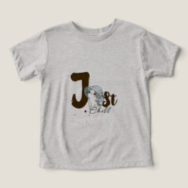 Playera Gris 'Just Chill' para Mujeres – Relajada