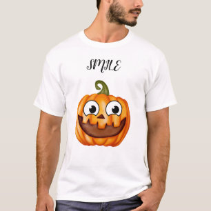 Playera Happy polka dots pumpkin thanksgiving