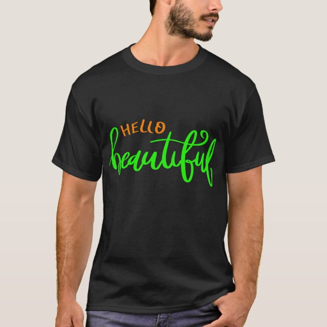 Playera Hello Beautiful (Anverso)