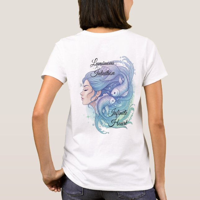 Playera Lady Piscis – Estilo místico y femenino (Reverso)