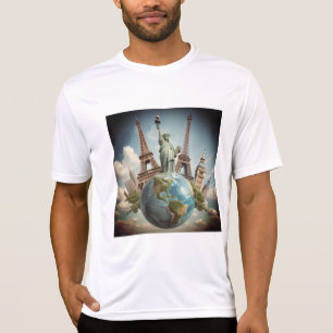 playera ligera en blanco