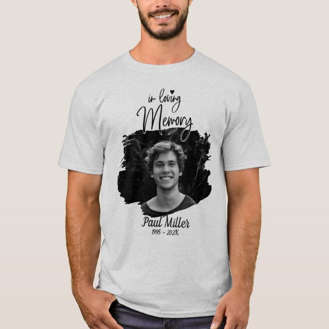 Playera Memorial In Loving Memory Photo T-Shirt (Anverso)