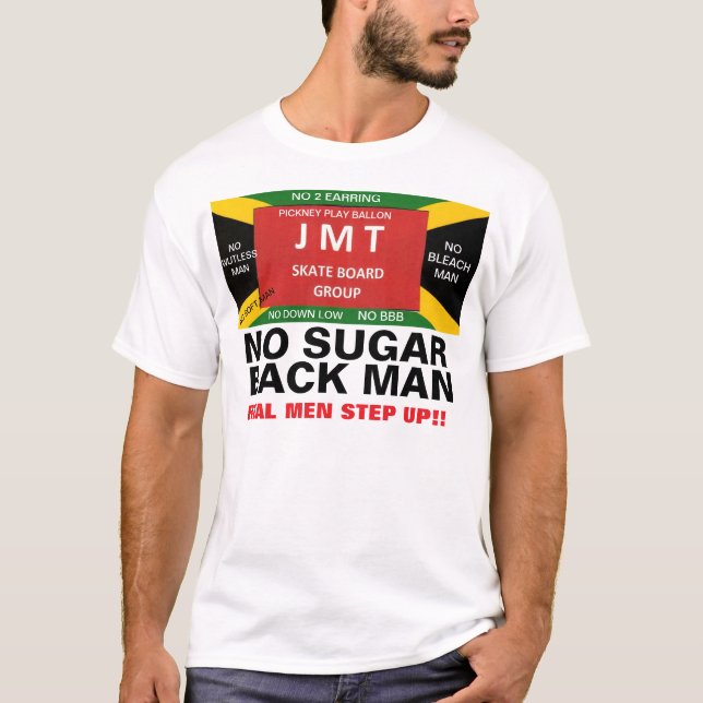 Playera NO SUGAR BACK MAN (Anverso)