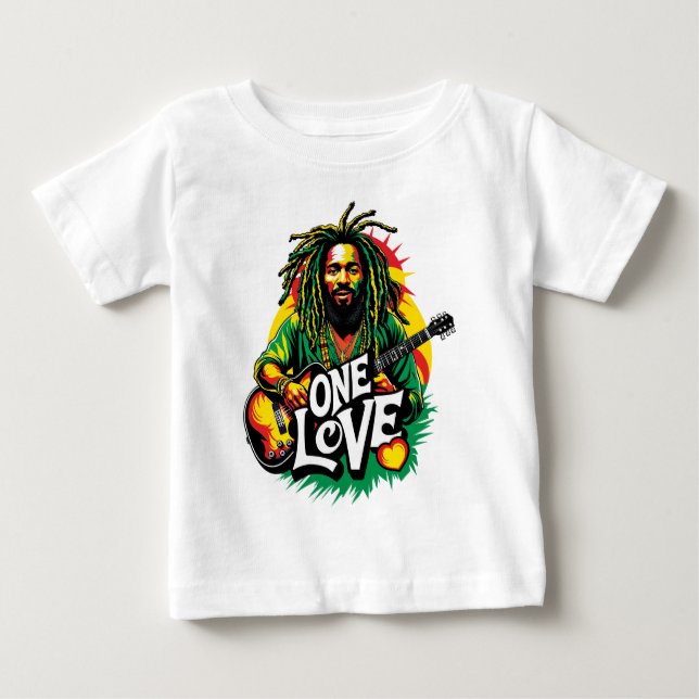 Playera One Love el Rey del Reggae (Anverso)