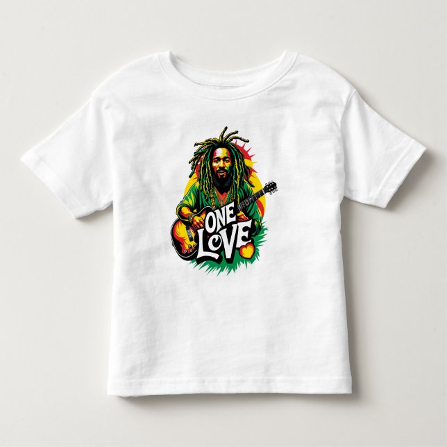 Playera One Love el Rey del Reggae (Anverso)