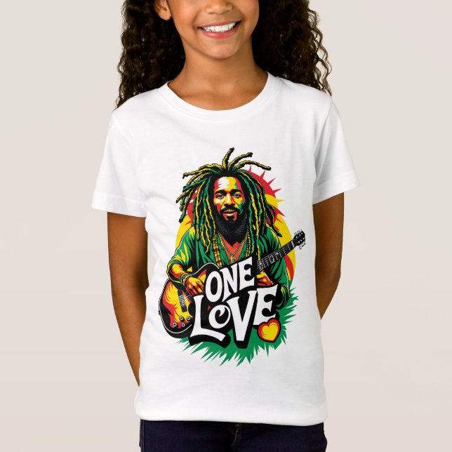 Playera  One Love el Rey del Reggae (Anverso)