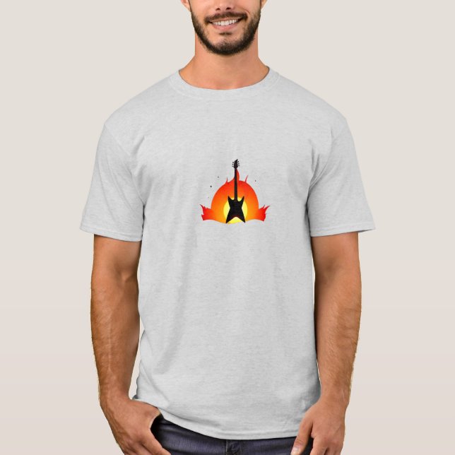Playera oscura básica para hombre (Anverso)