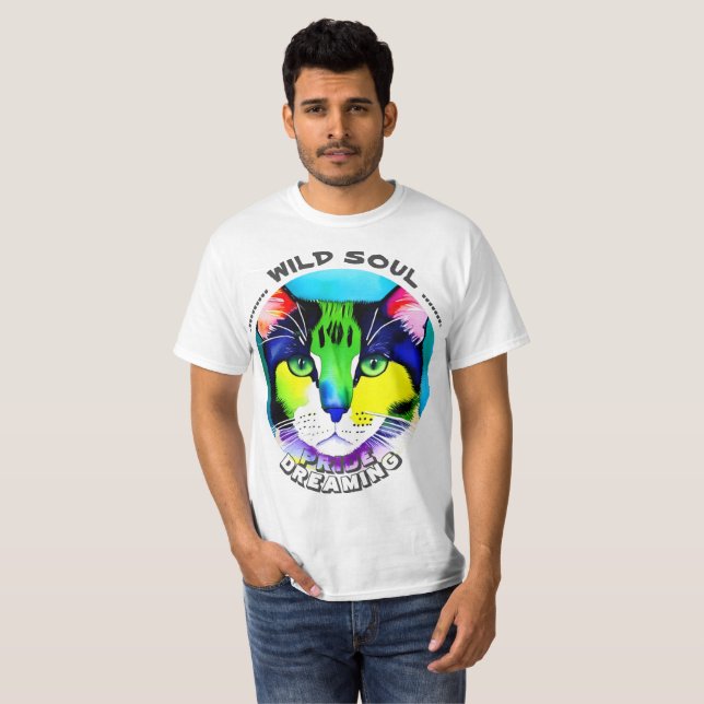 Playera oscura básica para hombre - Pride (Anverso completo)