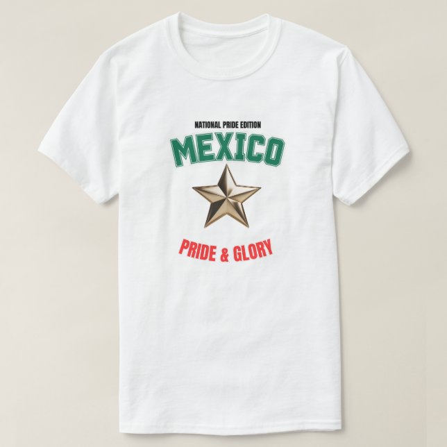Playera para hombre Edición Orgullo Nacional Méxic (Diseño del anverso)