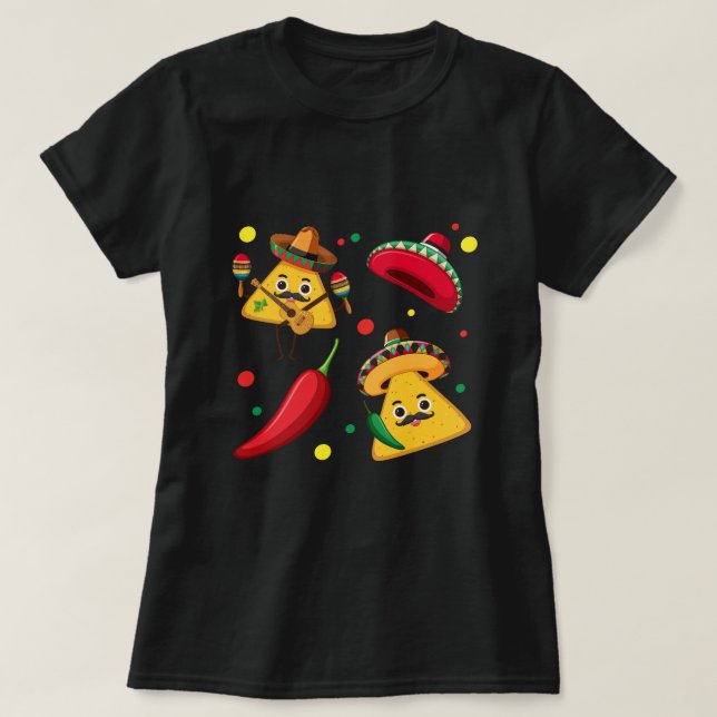 Playera para mujer Fiesta Mexicana (Diseño del anverso)