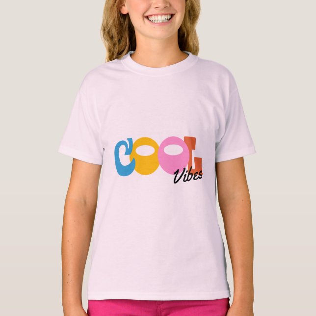 Playera para niñas Cool Vibes (Anverso)