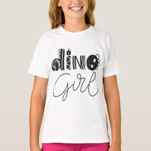 Playera para Niñas Dino Girl - Gráfica de Dinosaur