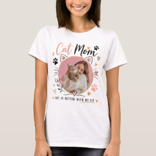 Playera Personalizada de Mamá Gata con Foto