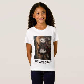 Playera punto de jersey para niña
