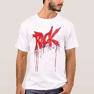 Playera RACK Graffiti Goteo Rojo Fuego Urbano