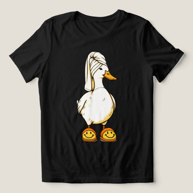 Playera Relajada de Pato de Spa para Mujeres Minim (Diseño delantero )