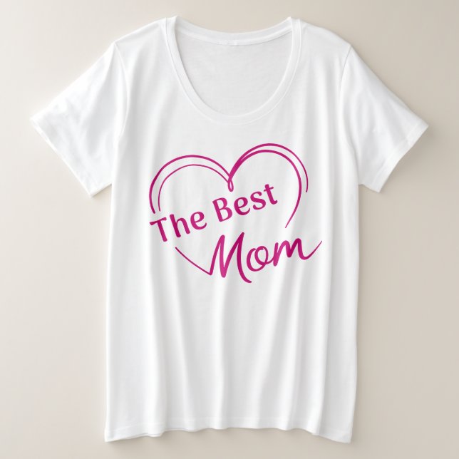 Playera  The Best Mom (Anverso del diseño)