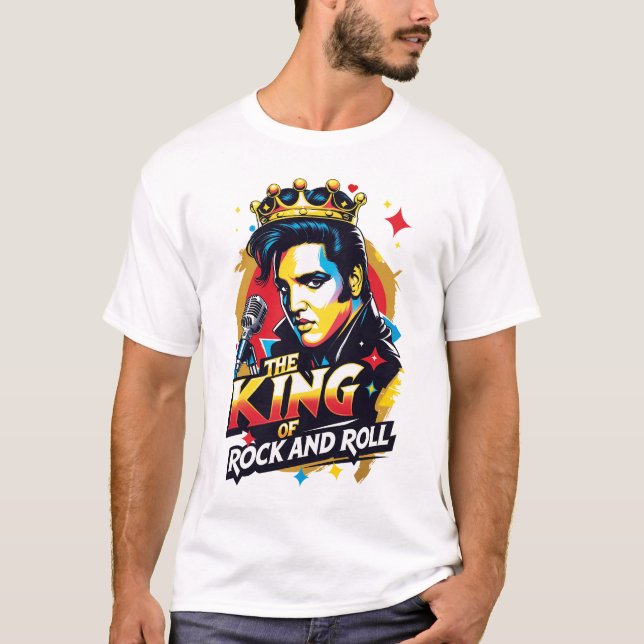 Playera  The King of Rock and Roll (Anverso)