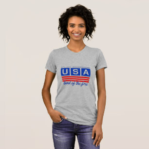 Playera "Tierra de la Libertad" para Mujeres USA