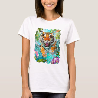 Playera Tíger tropical T-ShirGemma Orte Diseños
