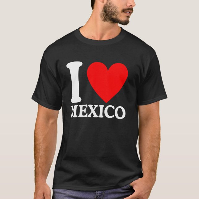 Playera Yo Amo México Yo Corazón México (Anverso)