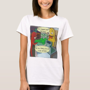 Playeras de Compras de Verduras Veganas por Rick L