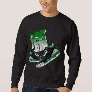 Playeras Pine Green 3s para combinar con Sneaker M