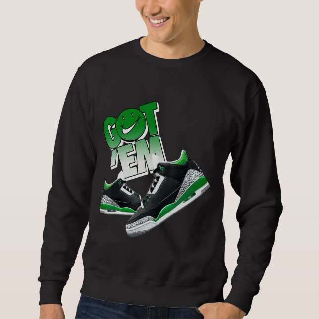 Playeras Pine Green 3s para combinar con Sneaker M (Anverso)