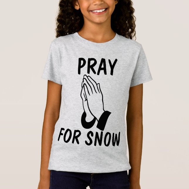 Playeras PREGAR POR NIEVE (Anverso)