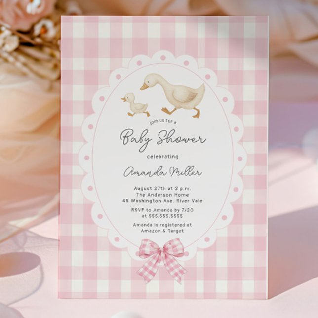 Playful Goose Baby Shower Invitación (Subido por el creador)