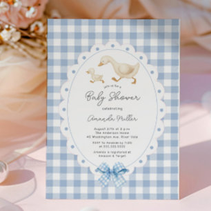 Playful Goose Baby Shower Invitación
