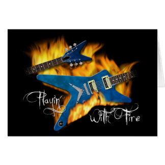 Playin con la guitarra del fuego