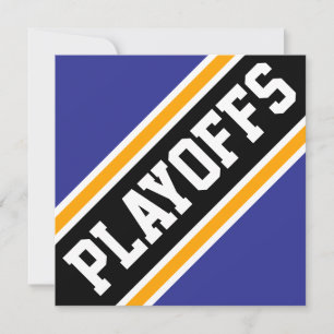 PLAYOFFS Naranja Profundo Azul Rayas de Carreras