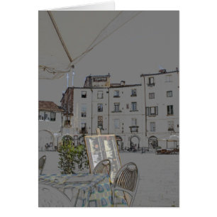 Plaza Anfiteatro en Lucca, Italia