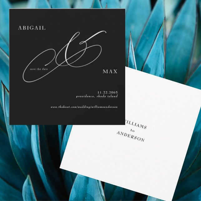 Plaza Boda de W/B sin tiempo Guardar la fecha (Subido por el creador)