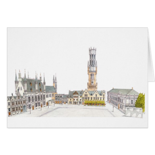 Plaza Burg. Brujas Bélgica. (Anverso (Horizontal))