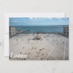 Plaza de Comercio desde arriba en Lisboa, Portugal