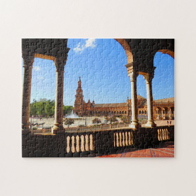 Plaza de Espana, Sevilla, España - rompecabezas (Horizontal)