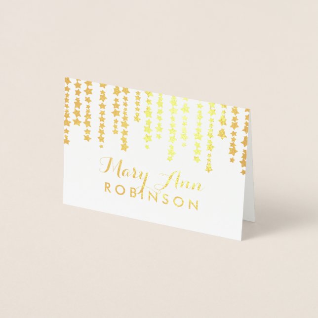 Plaza de invitados Tarjeta de oro "Under The Stars (Anverso)