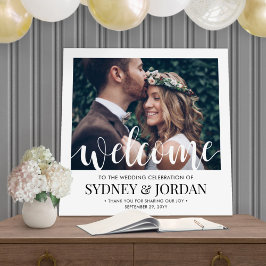 Plaza de la bienvenida del Boda de guiones blancos