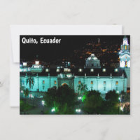 Plaza de la Independencia, Quito, tarjeta Ecuador