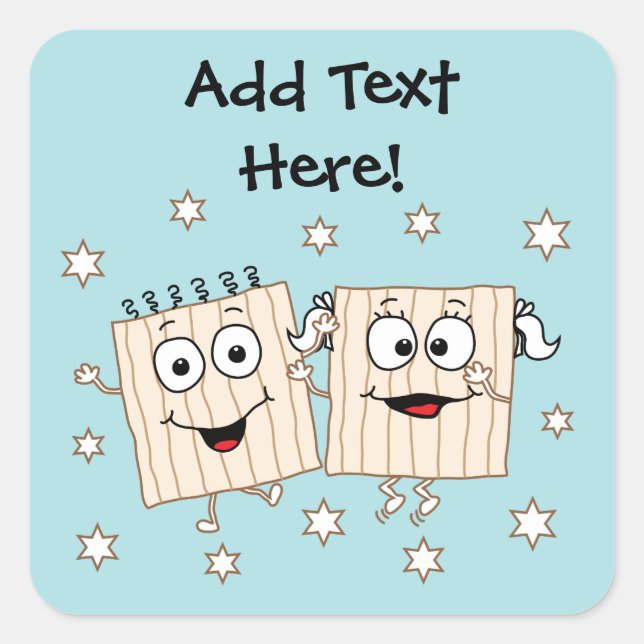 Plaza de los Pegatinas de la Pascua "Matzahs" (Anverso)