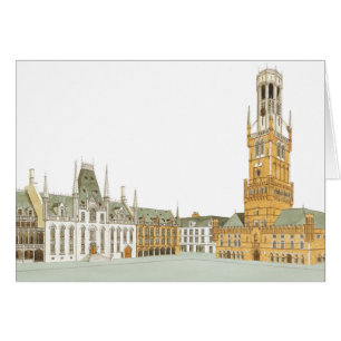 Plaza del mercado. Brujas Bélgica