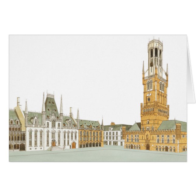 Plaza del mercado. Brujas Bélgica (Anverso (Horizontal))