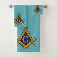 Plaza Freemason y Compass Masonic Blue